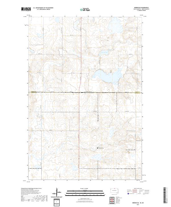 USGS Topographic Map – Herreid NE