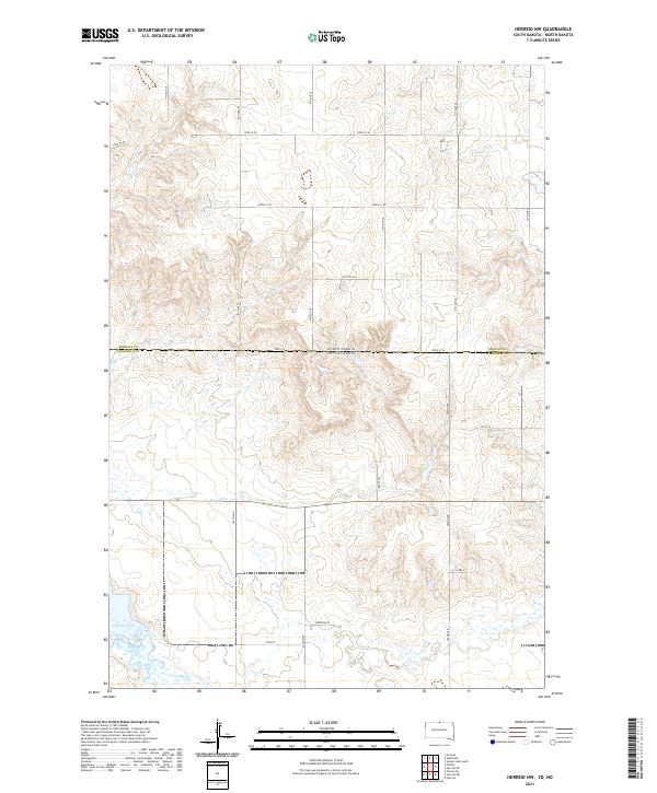 USGS Topographic Map – Herreid NW