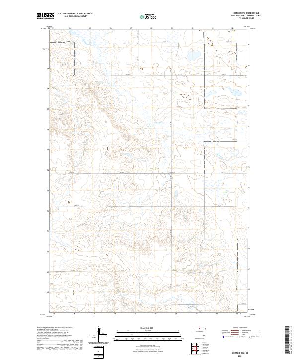 USGS Topographic Map – Herreid SW