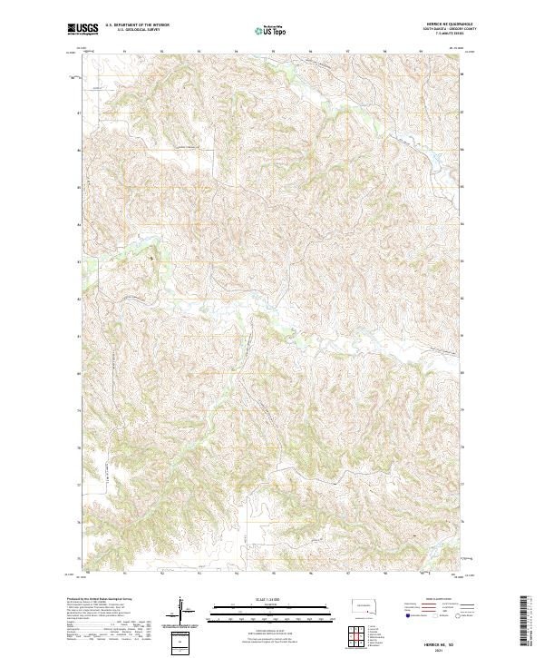 USGS Topographic Map – Herrick NE