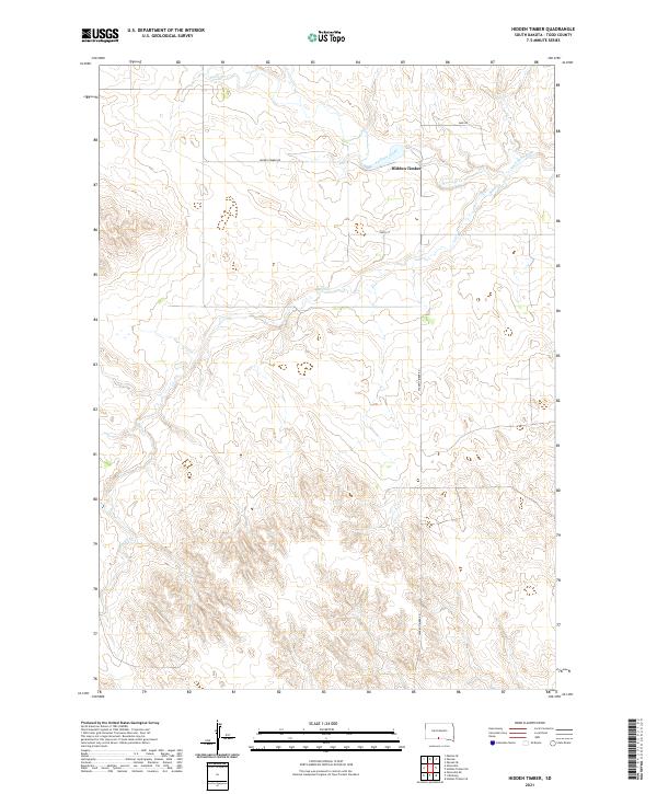 USGS Topographic Map – Hidden Timber