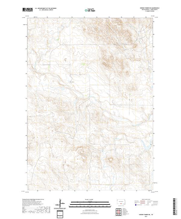 USGS Topographic Map – Hidden Timber NE