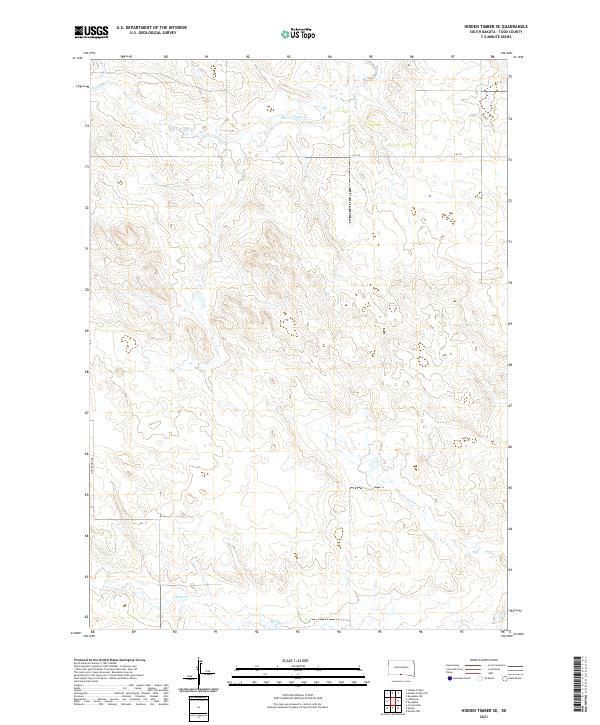 2021 Map of Hidden Timber SE, 2021 Print