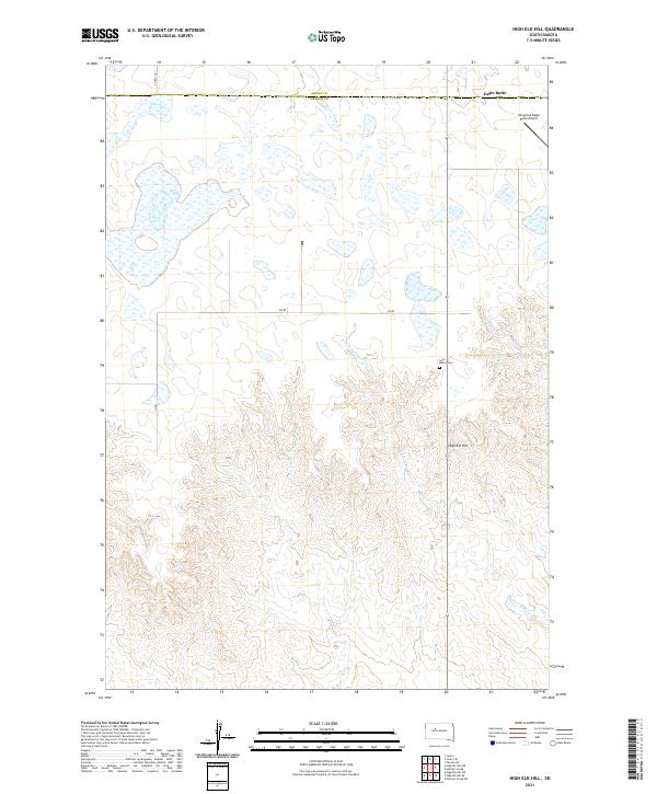 USGS Topographic Map – High Elk Hill