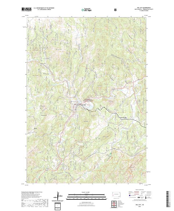USGS Topographic Map – Hill City