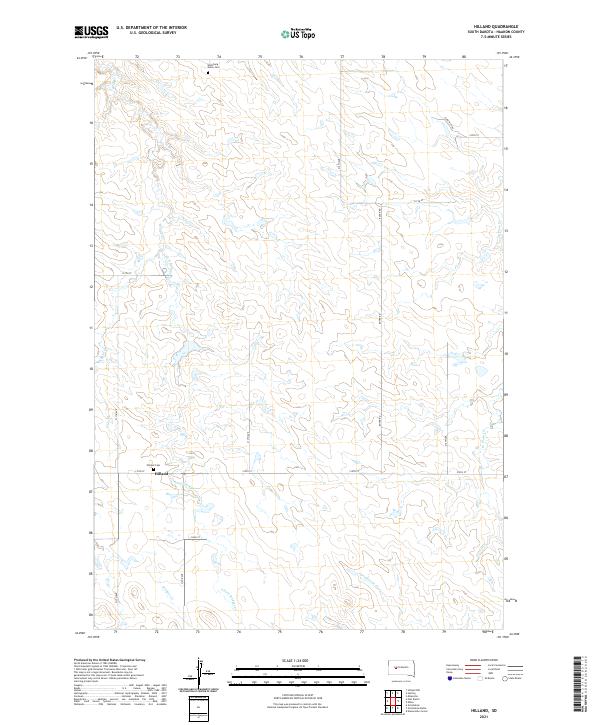 USGS Topographic Map – Hilland