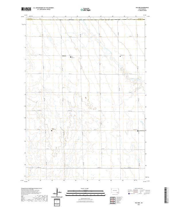 USGS Topographic Map – Hillside