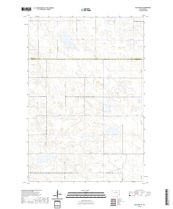 USGS Topographic Map – Hillsview SE