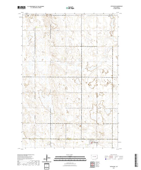USGS Topographic Map – Hitchcock