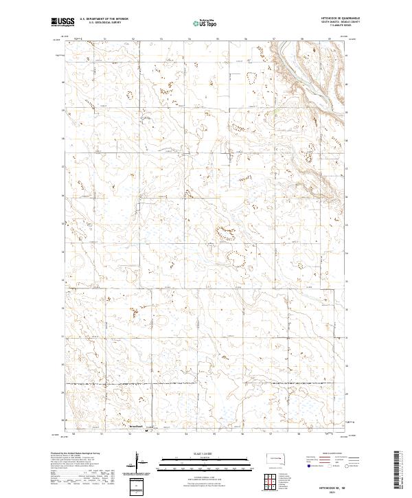 USGS Topographic Map – Hitchcock SE