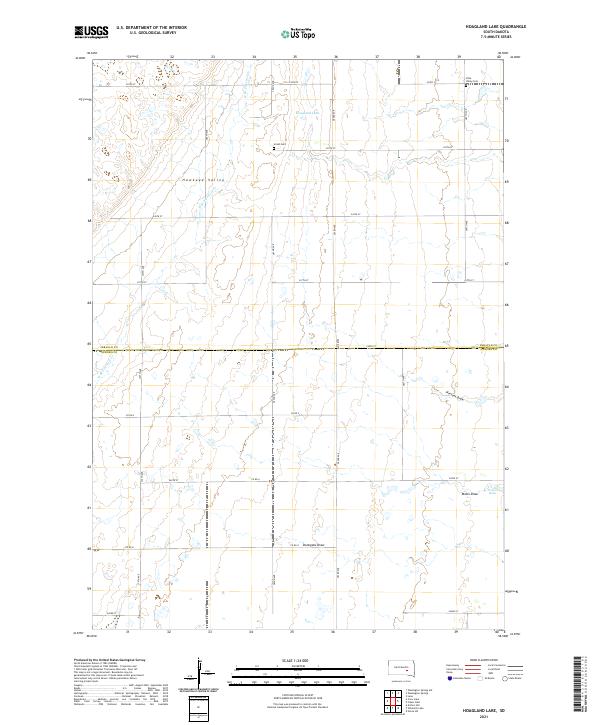 USGS Topographic Map – Hoagland Lake