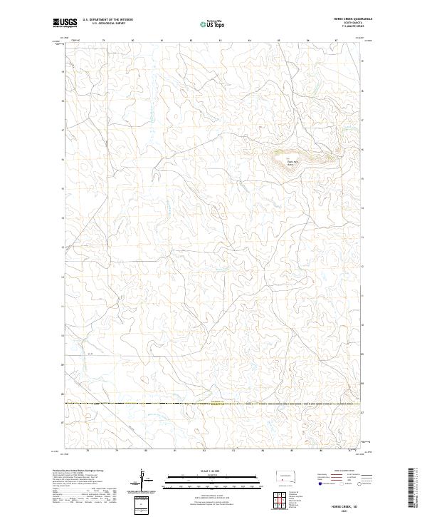 USGS Topographic Map – Horse Creek