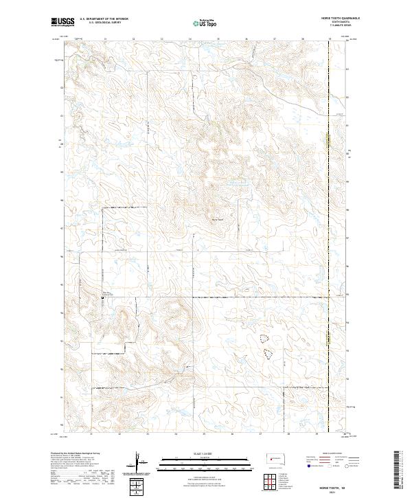 USGS Topographic Map – Horse Tooth