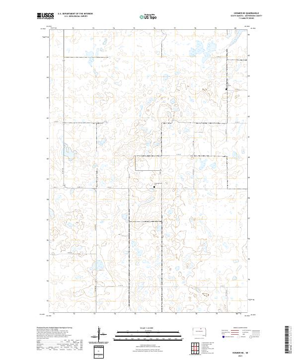 USGS Topographic Map – Hosmer NE