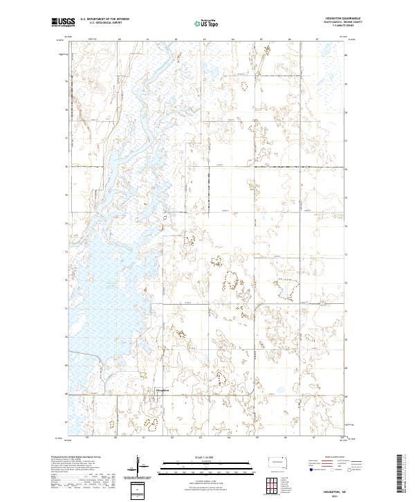 USGS Topographic Map – Houghton