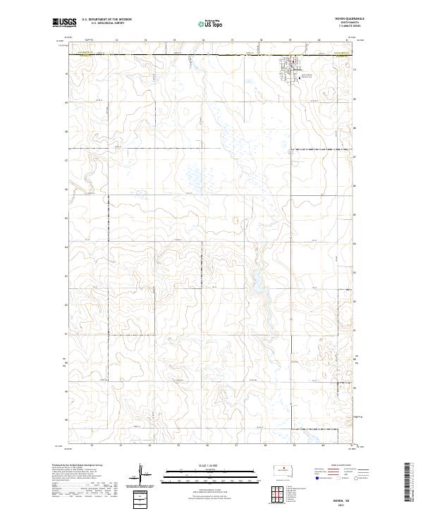 USGS Topographic Map – Hoven