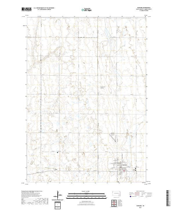 USGS Topographic Map – Howard