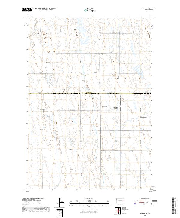 USGS Topographic Map – Howard NE