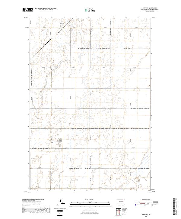 USGS Topographic Map – Huffton