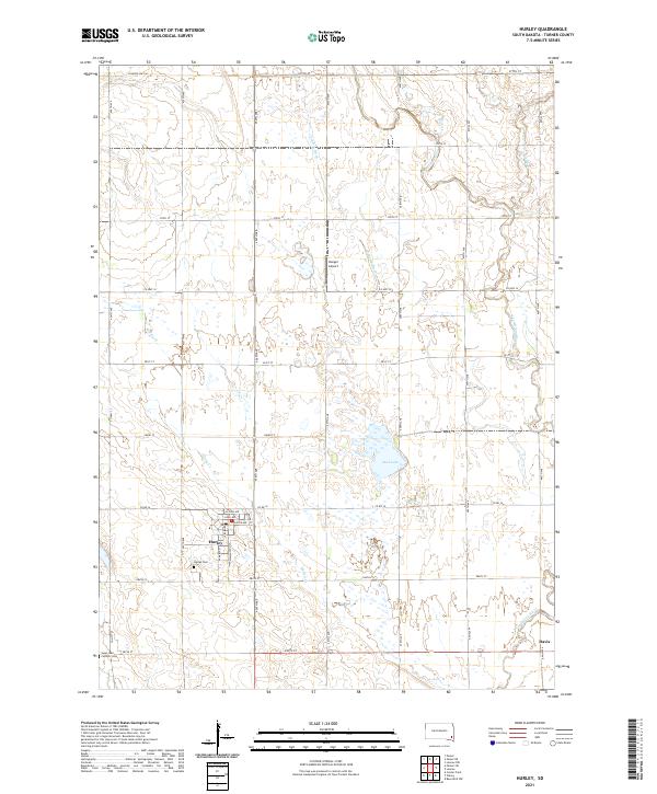 USGS Topographic Map – Hurley
