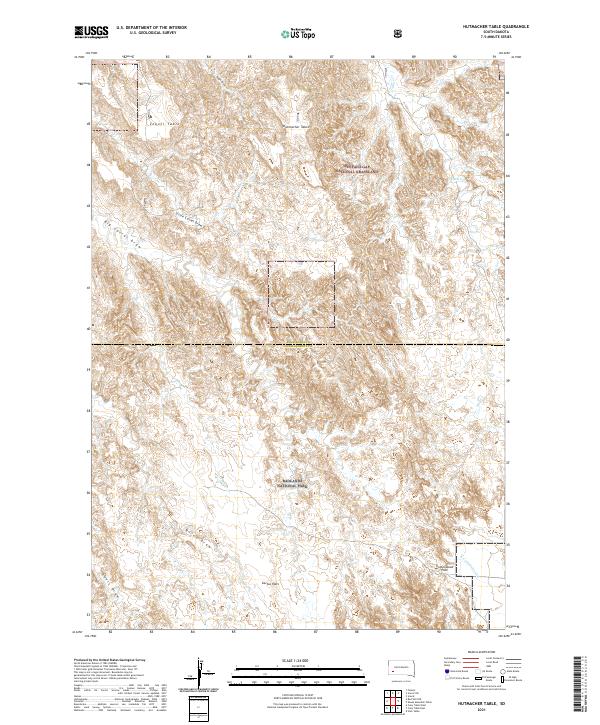 USGS Topographic Map – Hutmacher Table