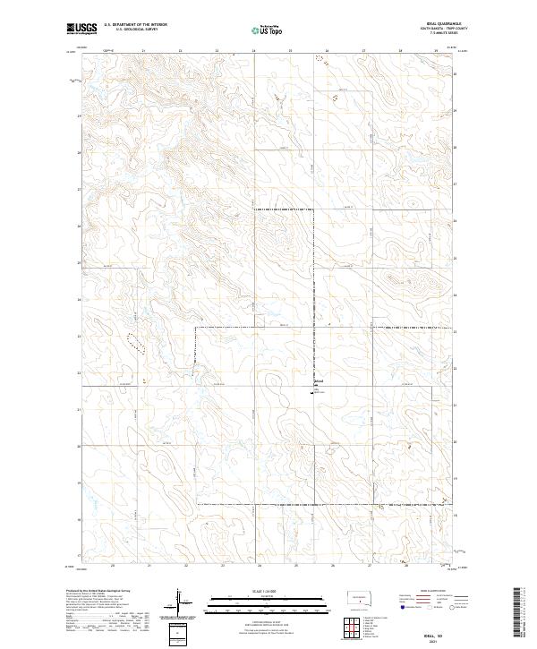 USGS Topographic Map – Ideal