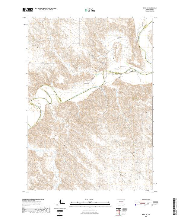USGS Topographic Map – Ideal NE