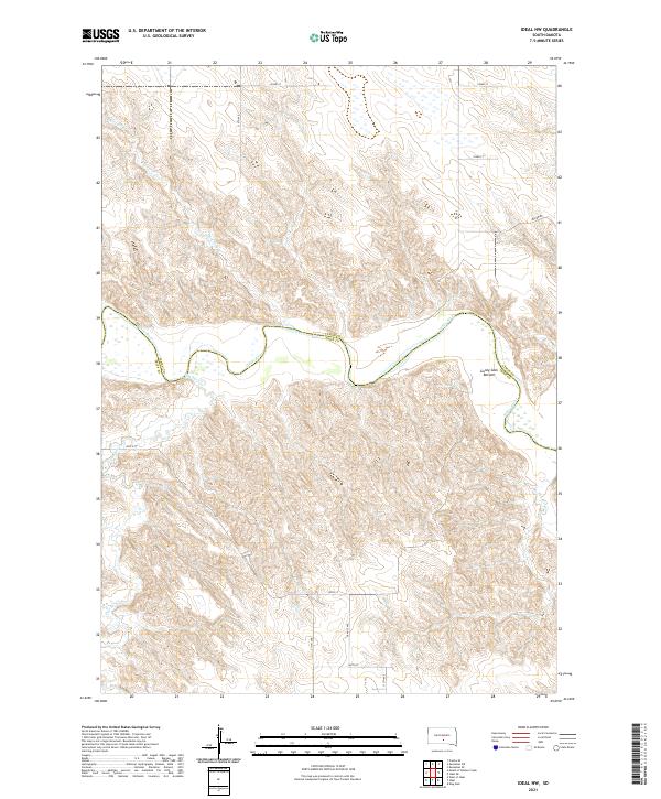 USGS Topographic Map – Ideal NW
