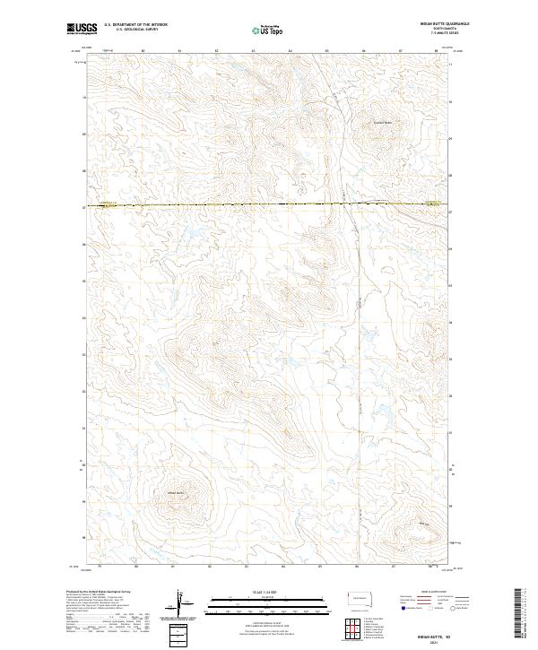 USGS Topographic Map – Indian Butte