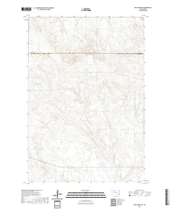 USGS Topographic Map – Irish Creek NW