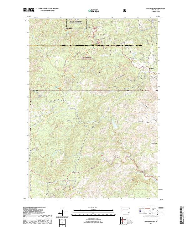 USGS Topographic Map – Iron Mountain