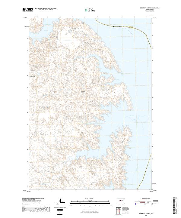 USGS Topographic Map – Iron Post Buttes