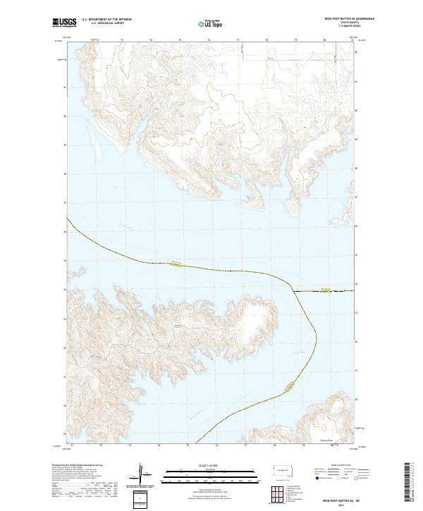 USGS Topographic Map – Iron Post Buttes SE