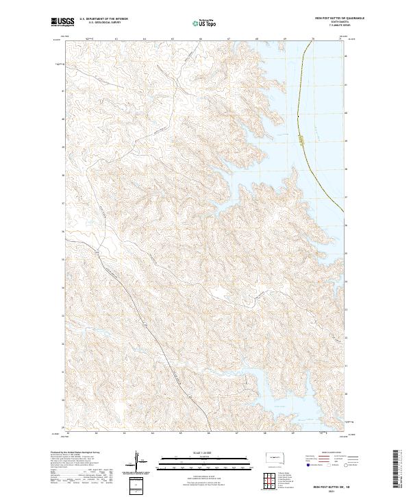 USGS Topographic Map – Iron Post Buttes SW