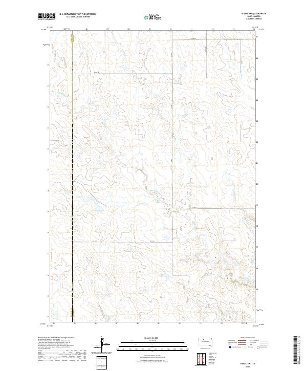 2021 Map of Isabel SW, 2021 Print