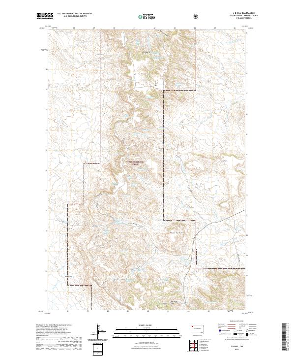 USGS Topographic Map – J B Hill