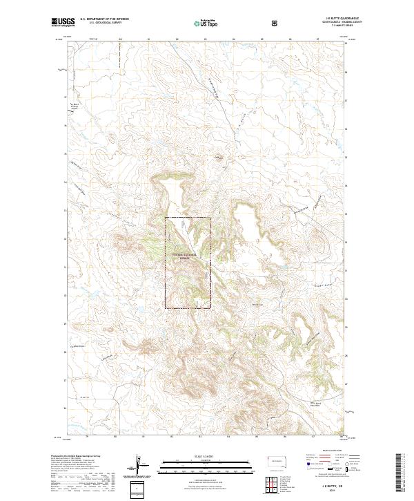USGS Topographic Map – J K Butte