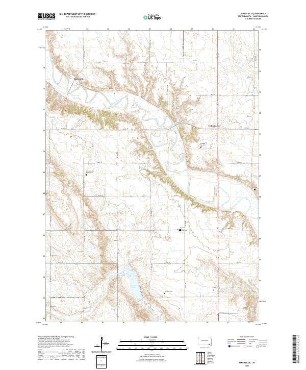 USGS Topographic Map – Jamesville