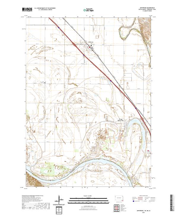USGS Topographic Map – Jefferson