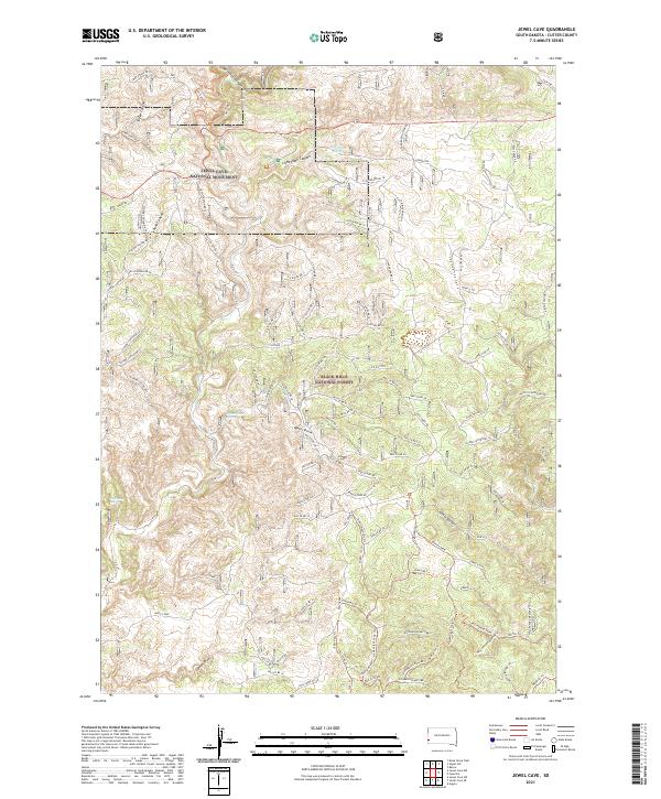 USGS Topographic Map – Jewel Cave