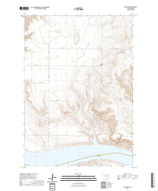 USGS Topographic Map – Joe Creek