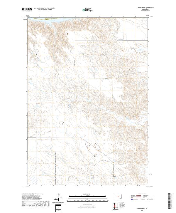 USGS Topographic Map – Joe Creek SE