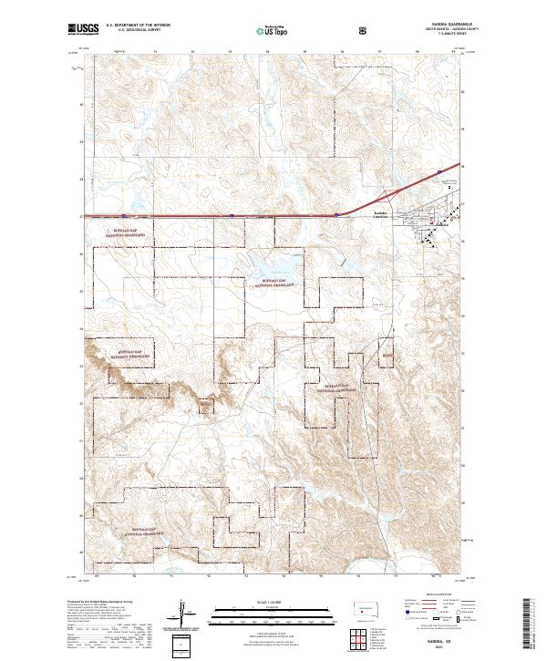 USGS Topographic Map – Kadoka