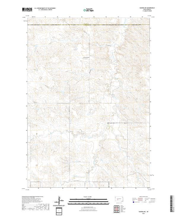 USGS Topographic Map – Kadoka NE