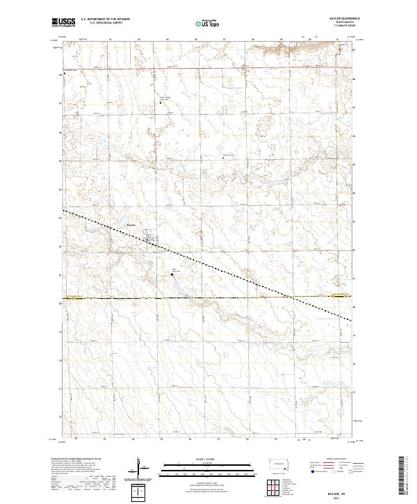 USGS Topographic Map – Kaylor