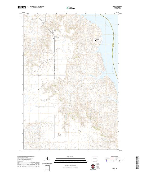 USGS Topographic Map – Kenel