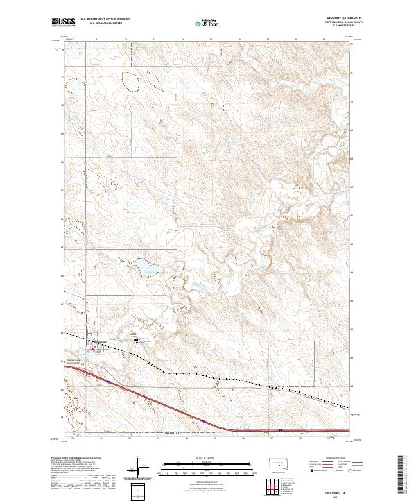 USGS Topographic Map – Kennebec