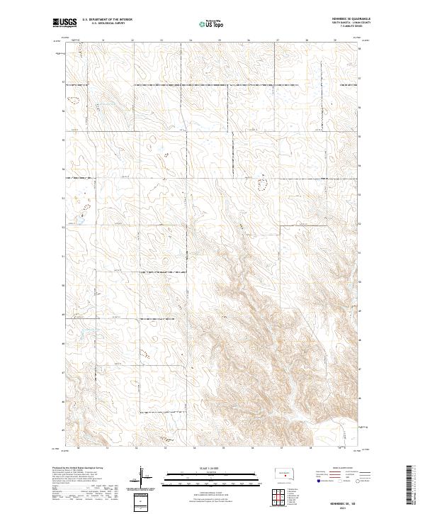USGS Topographic Map – Kennebec SE