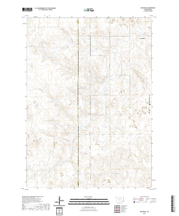 USGS Topographic Map – Keyapaha