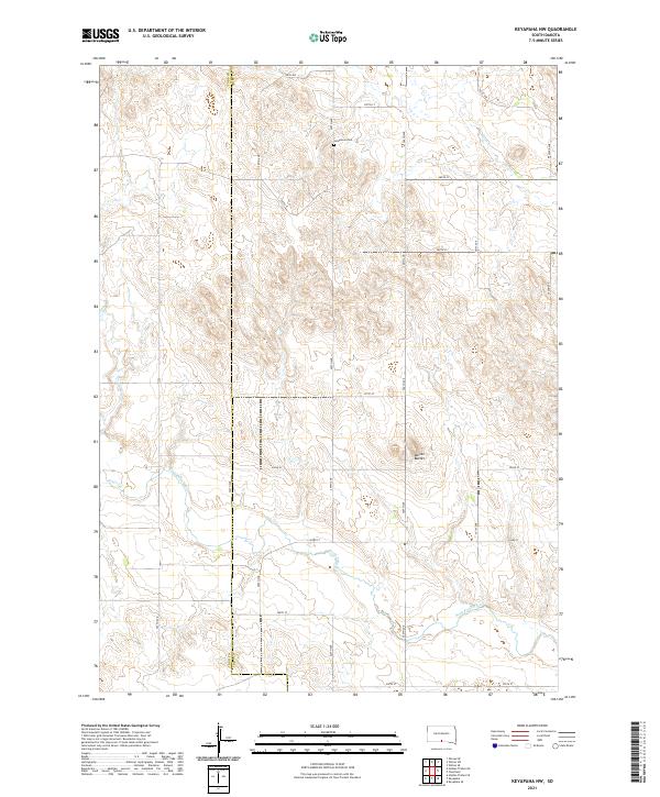 USGS Topographic Map – Keyapaha NW